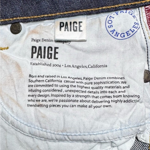 PAIGE Jimmy Jimmy Skinny Low Rise Dark Wash Jeans Womens 25 - Picture 6 of 13